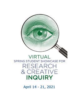 2021 Spring Student Showcase for Research & Creative Inquiry (Virtual)