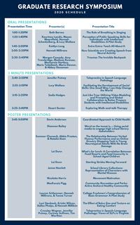 2020 Graduate Research Symposium Program