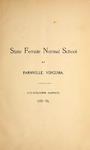 State Female Normal School Catalogue, Fourteenth Session, 1897-'98