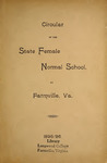 Circular of the State Female Normal School, 1895-1896