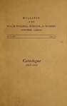 Bulletin of the State Normal School For Women, Catalogue 1918-1919, Vol. lV, No. 4, June 1918