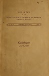 Bulletin of the State Normal School For Women, Catalogue 1919-1920, Vol. V, No. 4, June 1919