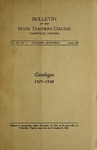 Bulletin of the State Teachers College, Catalogue 1929-1930, Vol. XV, No. 4, June 1929