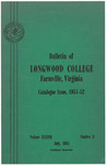 Longwood College Catalogue 1951-1952