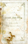Farmville Female College, Register and Announcements 1959-1960