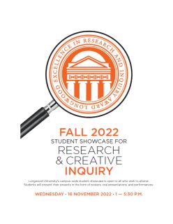 Fall Student Showcase for Research & Creative Inquiry Program
