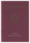 Longwood College Graduate Catalog 1993-1994 by Longwood University