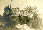 LU-157.0037 - Class picnic on Willis Mountain. B.M. Cox (3rd from left). John C. Mattoon (standing, bottom) by John Chester Mattoon