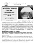 FPEHS, February 2013 Newsletter by Farmville-Prince Edward Historical Society