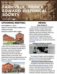FPEHS, September 2021 Newsletter by Farmville-Prince Edward Historical Society