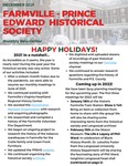 FPEHS, December 2021 Newsletter by Farmville-Prince Edward Historical Society