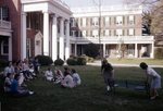 LU-120.376 - Class outdoors. Front lawn of Ruffner Hall
