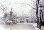 LU-120.677 - Confederate Statue and Rotunda in snow.