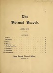 The Normal Record, Volume ll, Number 3, June 1898