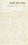 Correspodence, Willie White to Lucie White, 1864