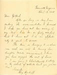 Mary St. Clair Woodruff, correspondence & letter of recommendation, 1902